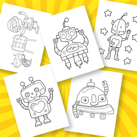 Coloriages Robots T L Chargement Instantan Pdf Imprimer