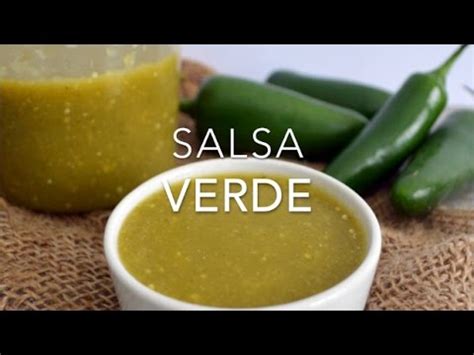 CÓMO HACER SALSA VERDE Recetas fáciles Pizca de Sabor YouTube