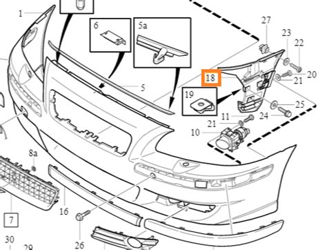 ŚLIZG ZDERZAKA PRZEDNI LEWY OE VOLVO S60 V70 9484362 vSklep