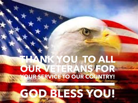 Thank You To All Our Veterans For Your Service To Our Country God