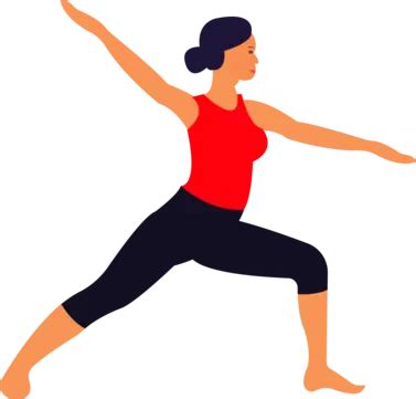 Mujer De Dibujos Animados Practicando Yoga Vector PNG Mujer De