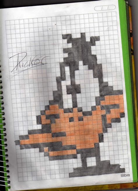 Dibujos Para Dibujar Dibujos Para Dibujar En Cuaderno Cuadriculado