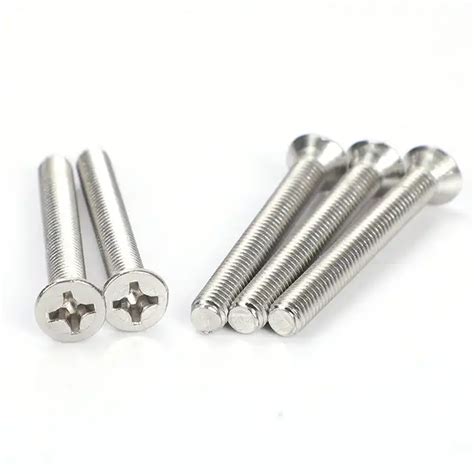 Din Stainless Steel Flat Head Cross Recessed Bolts Gb