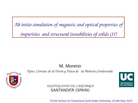 Pptx Ab Initio Simulation Of Magnetic And Optical Properties Of