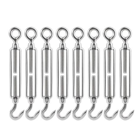 Bnyzwot M Inch Turnbuckles Hook Stainless Steel Turnbuckle