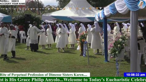 Rite Of Perpetual Profession Of Dimesse Sisters Karen Youtube