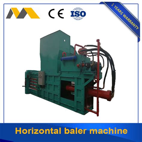 Horizontal Waste Paper Baling Machine Hydraulic Carton Compress Baler