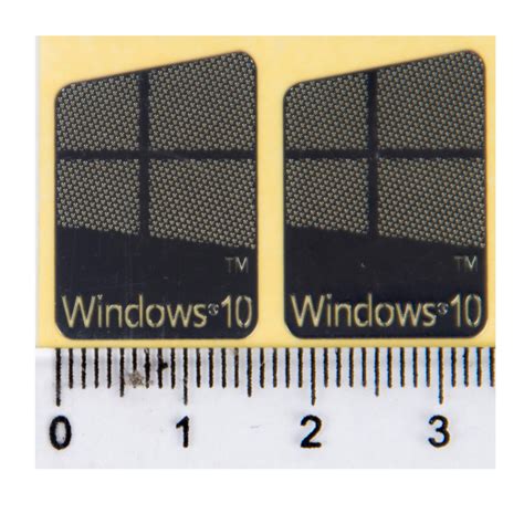 Naklejka Sticker Windows 10 Silver 16 X 23 Mm ABCDEAL PL