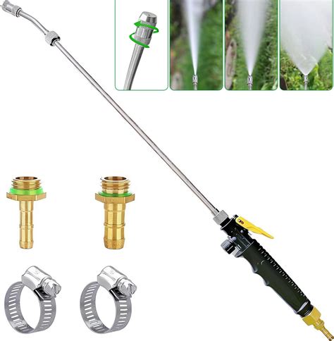 Aileqi 29 Inches Sprayer Wand Replacement 1 4 And 3 8 Brass Barbs Universal Sprayer Wand