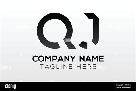 Initial Letter Qj Logo Design With Modern Business Typography Vector