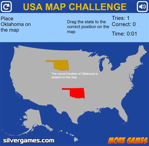 US Map Quiz - Play Online on SilverGames 🕹️