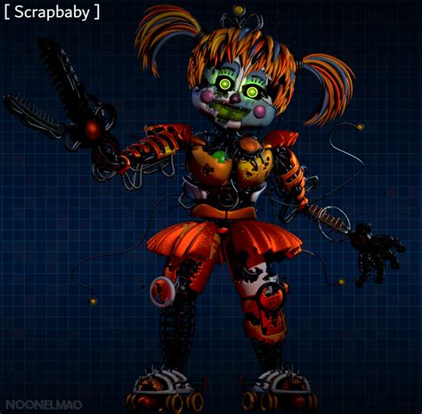 Sfm Fnaf Scrap Baby Poster Fivenightsatfreddys