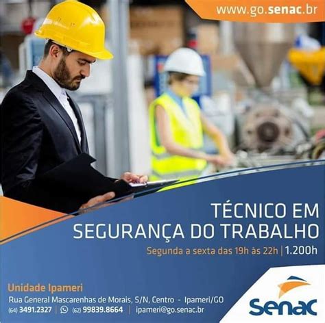 Curso Gratuito de Técnico em Segurança do Trabalho Ipameri net