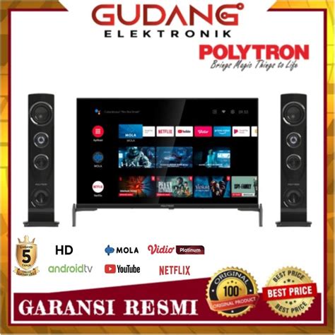 Jual LED TV 43 INCH POLYTRON PLD 43TAG5959 ANDROID POLYTRON PLD