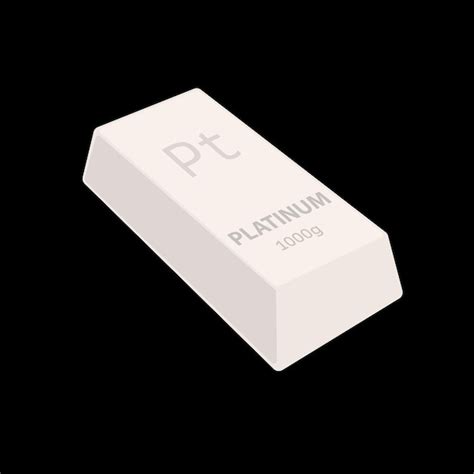 Premium Vector | Ingot of platinum An illustration of a valuable metal weighing 1 kilogram Ingot ...