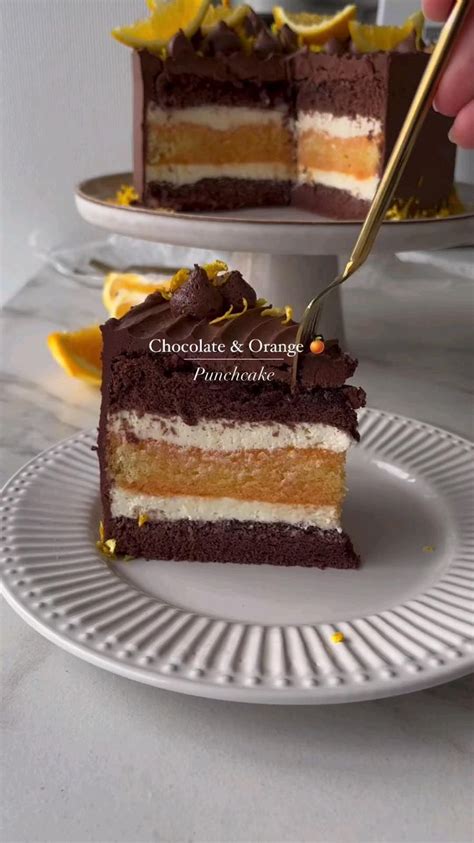 Chocolate And Orange Punch Cake 🍊 Easy Baking Recipes Desserts Cake