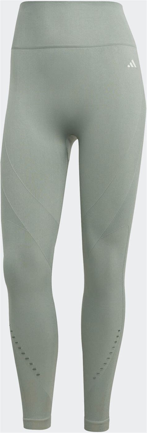 Adidas Woman Yoga Seamless 7 8 Leggings Silver Green Hr9579 Ab 48 00