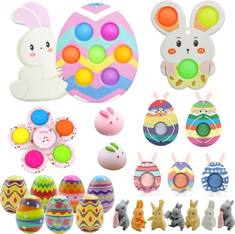 Amazon Easter Basket Stuffers 24 Pack Easter Egg Bunny Push It Pop