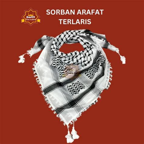 Jual GROSIR SORBAN PALESTINA KEFFIYEH MODEL YASMEEN ARAFAT TERLARIS