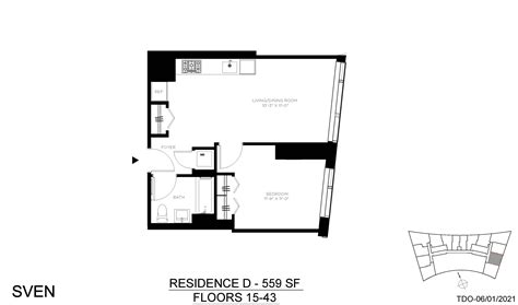 Upcoming housing lottery in Queens - Sven LIC (systems, living room