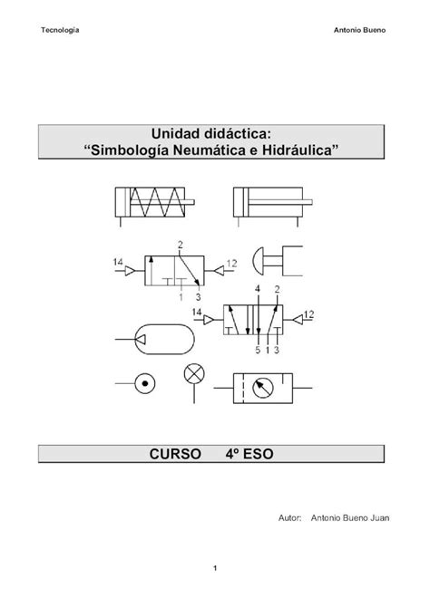 PDF Unidad didáctica Simbología Neumática e Hidráulica PDF