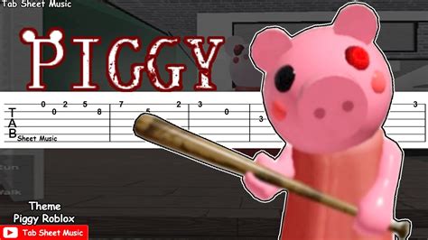 Piggy Roblox Theme Guitar Tutorial YouTube