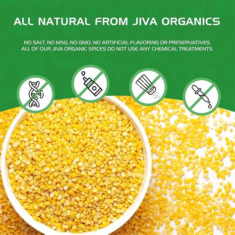 Jiva Organic Yellow Moong Dal Libras Sin Omg Ideal Para Kitchari