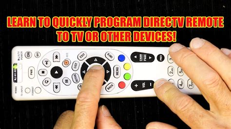 How To Set Up Directv Remote To Dvd Player