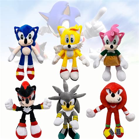 Buy 6 Pcs 27 cm/10.62” Sonic Plush Set, Super Sonic Amy Rose Knuckles