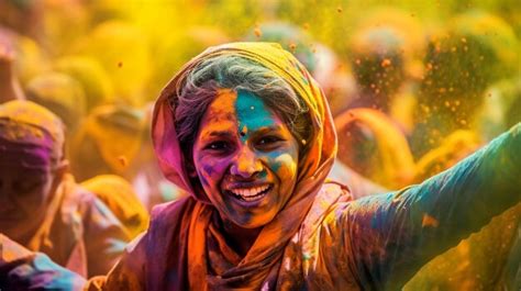 Premium Photo | Holi celebration in Nepal or India