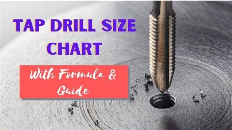 Tap Drill Size Chart With Formula And Reading Guide