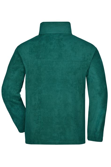 Men Full Zip Fleece Dark Green Daiber