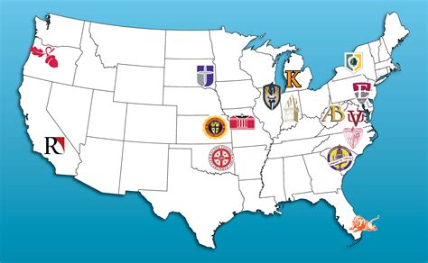 Colleges And Universities Map — American Baptist Home Mission Societies