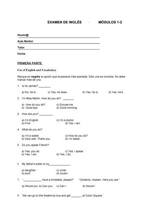 Ingles Ii Agosto Programa De Estudios Del Recurso Sociocognitivo