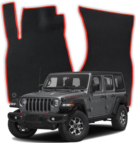 Dywaniki Samochodowe EVA Do Jeep Wrangler Rubicon 4 Gen SUV 4 DrzwiLong