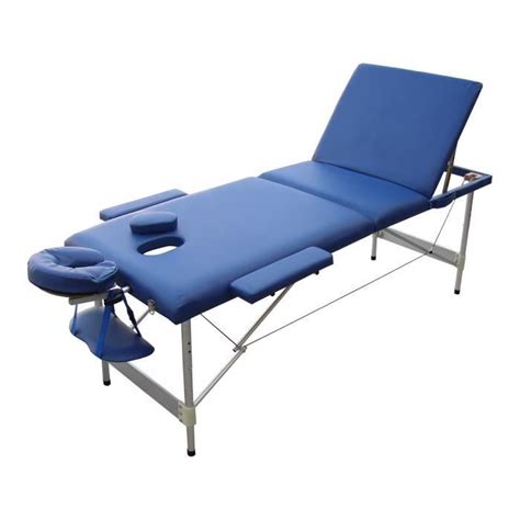 W3b Table De Massage Bleue Pliante Portable Alu Cdiscount Santé