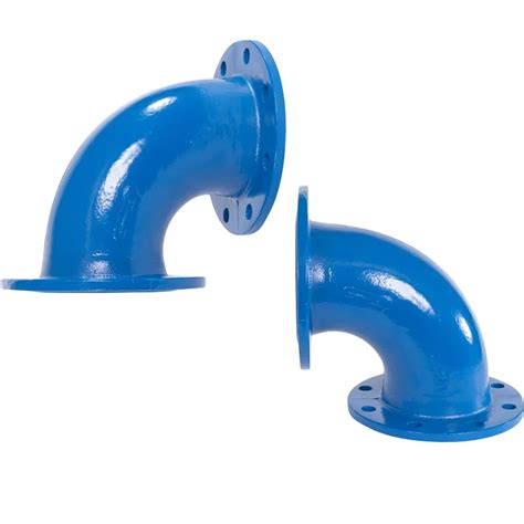 Ductile Iron Flange Fitting Di Double Flanged 90 Degree Bend Elbow DN80