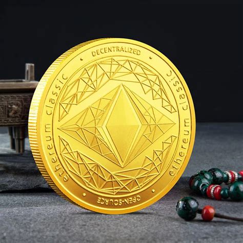 Ethereum Cole O Comemorativa Moeda Virtual Ether Bitcoin Eth Ouro