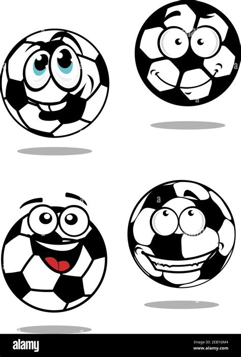 Soccer Ball Cartoon Face