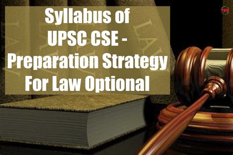 Syllabus of UPSC CSE - Preparation Strategy For Law Optional| 5 Best ...