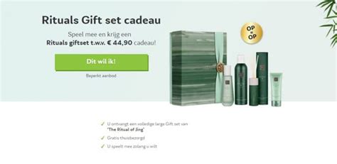 Gratis Rituals Giftset Cadeau Bij Meespelen Van Vriendenloterij