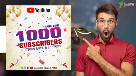 1k Subscriber Complete Poster Design। 1k Subscriber Post Design 1000