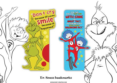 Dr. Seuss Bookmarks - OhMy-Creative Shop