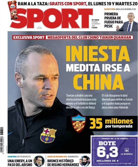 Sport España Viernes 16 De Febrero De 2018 Infobae