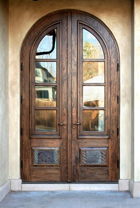 French Doors La Puerta Originals Arched Double Doors Carved Antique