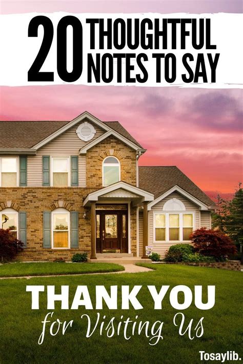 20 Thoughtful Notes To Say Thank You For Visiting Us Thank You