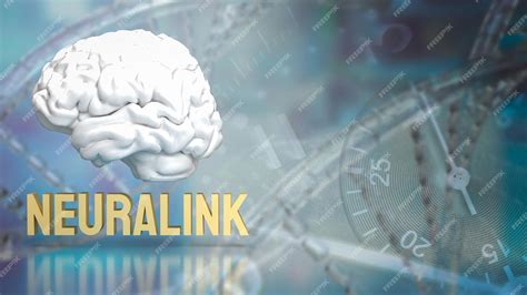 Premium Photo The Neurolink And Brain For Neurotechnology Concept 3d