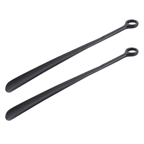 2X 18 5inch Plastic Extra Long Handle Shoe Horn Shoehorn Flexible Easy