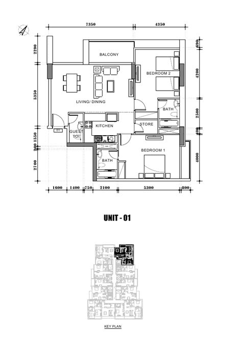 Floor Plans - Avanti Tower Business Bay by Damac Properties