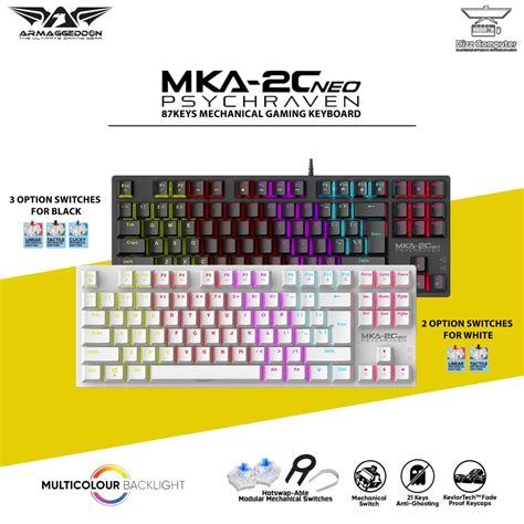 Jual Keyboard Gaming Mechanical Armaggeddon Mka C Neo Psychraven Tkl